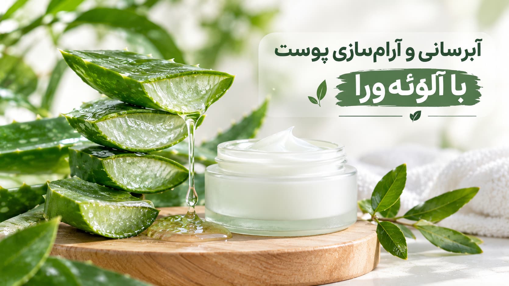 استفاده از کرم مرطوب کننده و ژل آلوئه ورا بعد از حمام لیزر