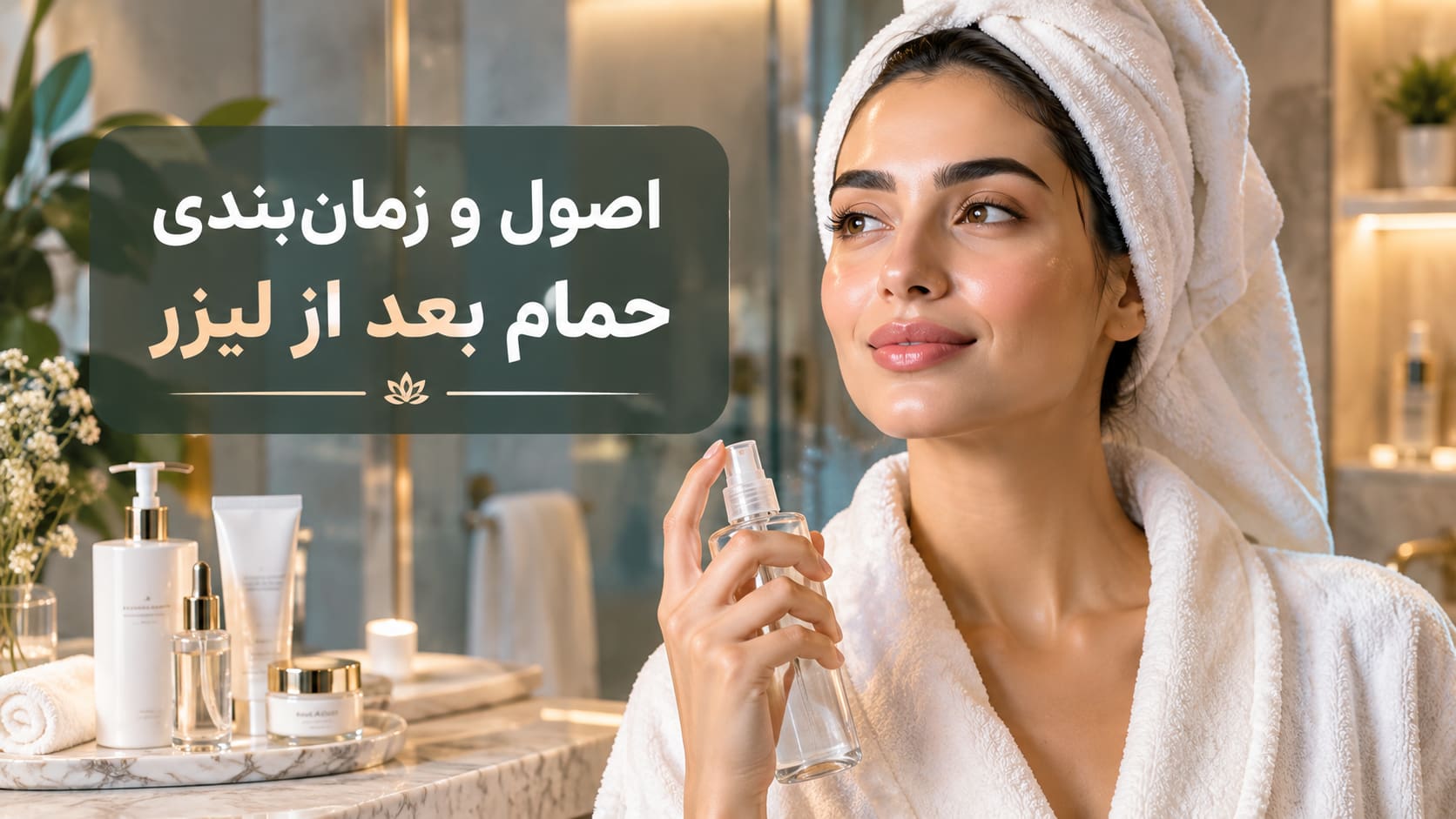 حمام بعد از لیزر موهای زائد و نکات مهم دوش گرفتن